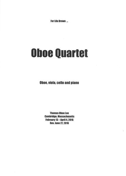 T.O. Lee: Oboe Quartet