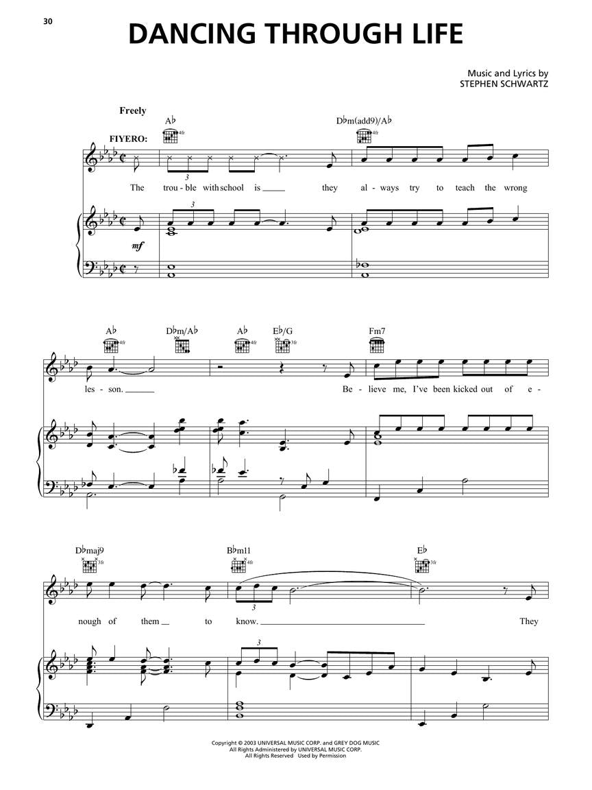 Wicked - Piano/Vocal Selections