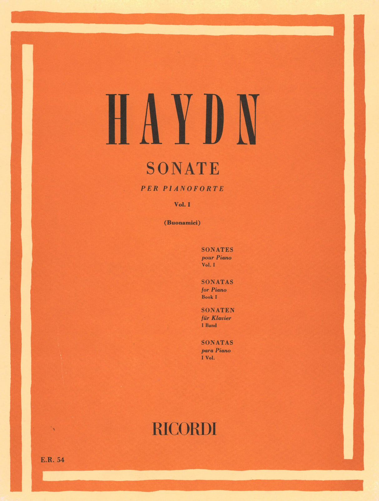 Haydn: Piano Sonatas - Volume 1