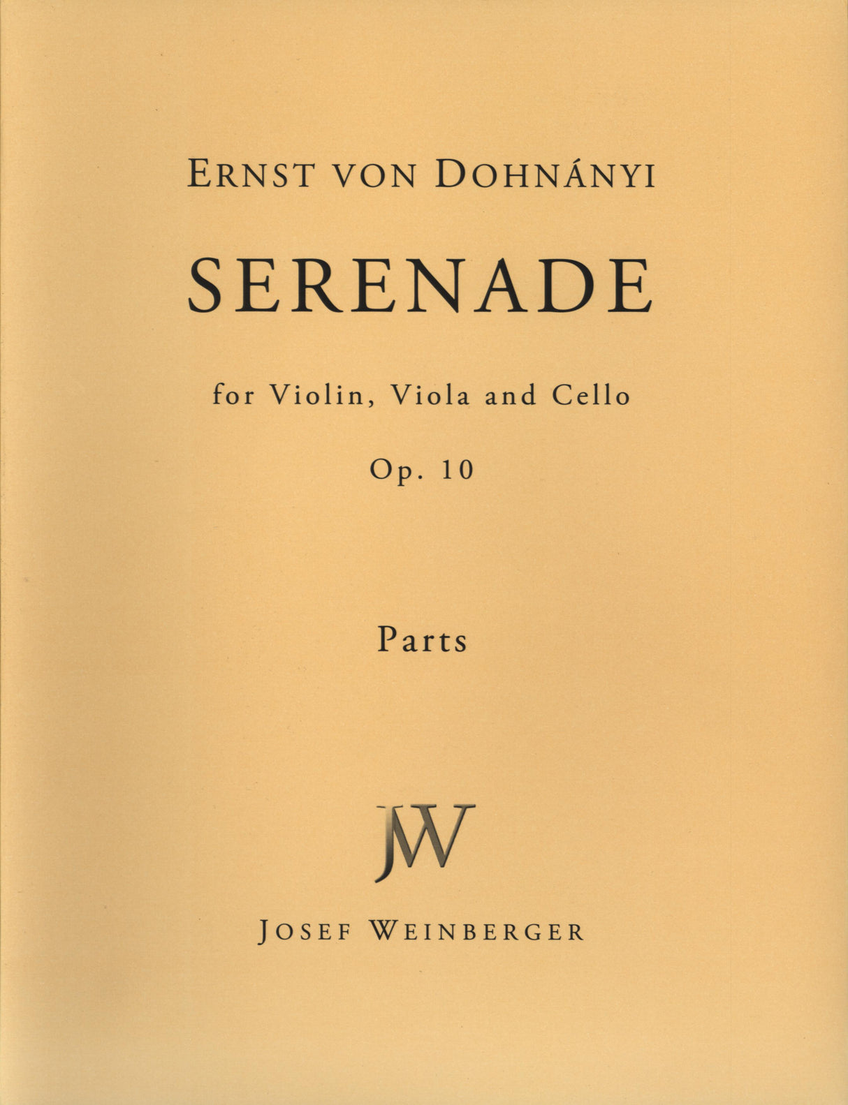 Dohnányi: Serenade, Op. 10