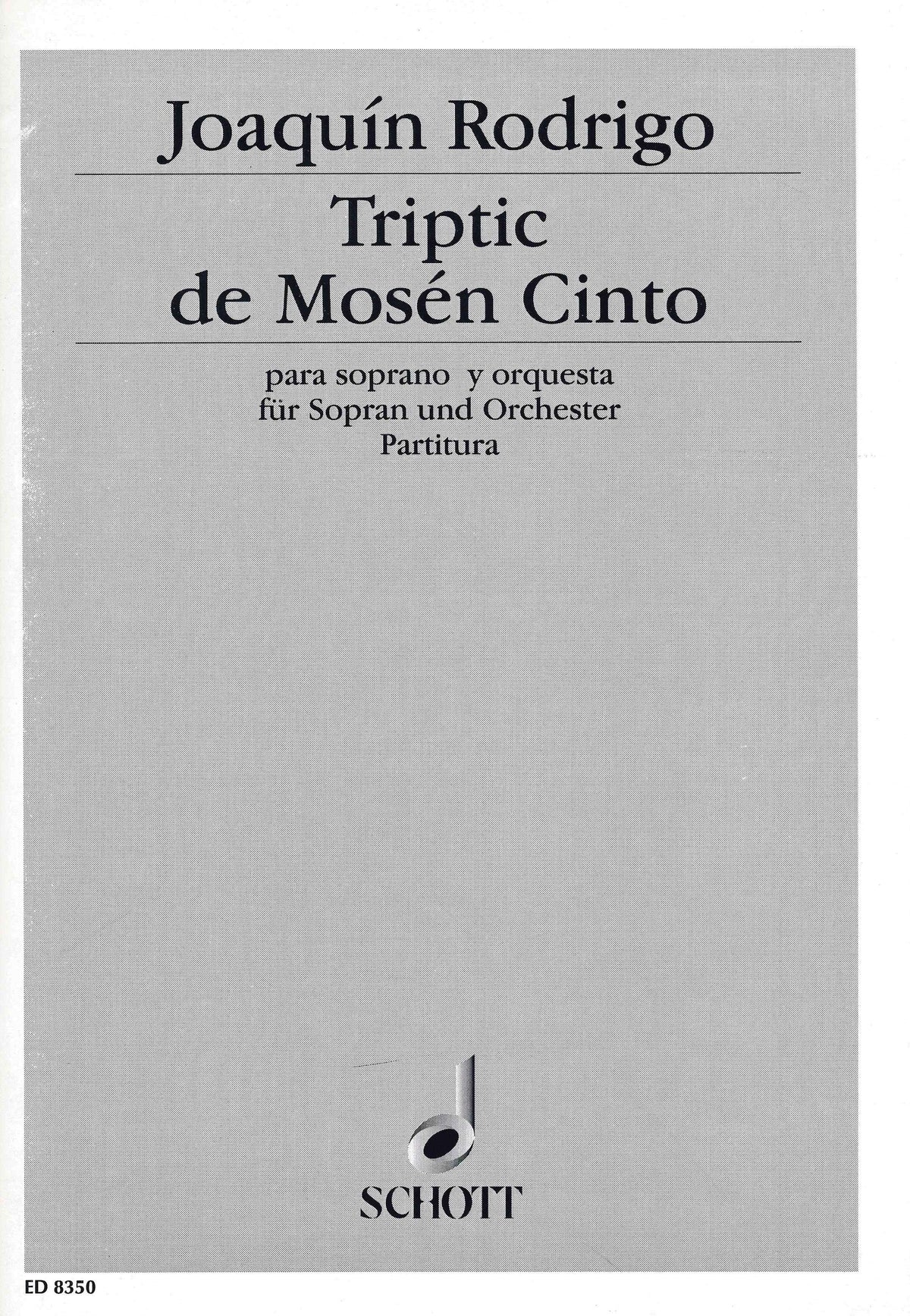 Rodrigo: Triptic de Mosén Cinto