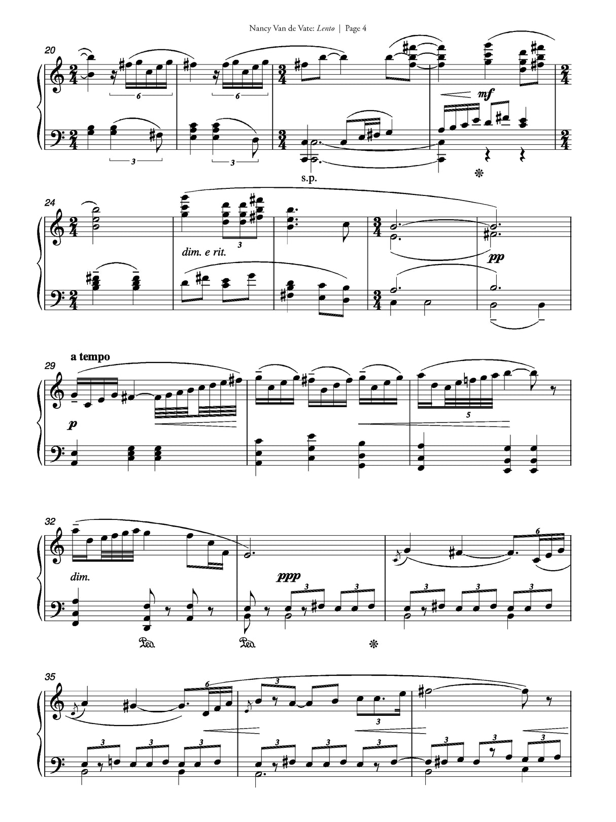 Van de Vate: Lento