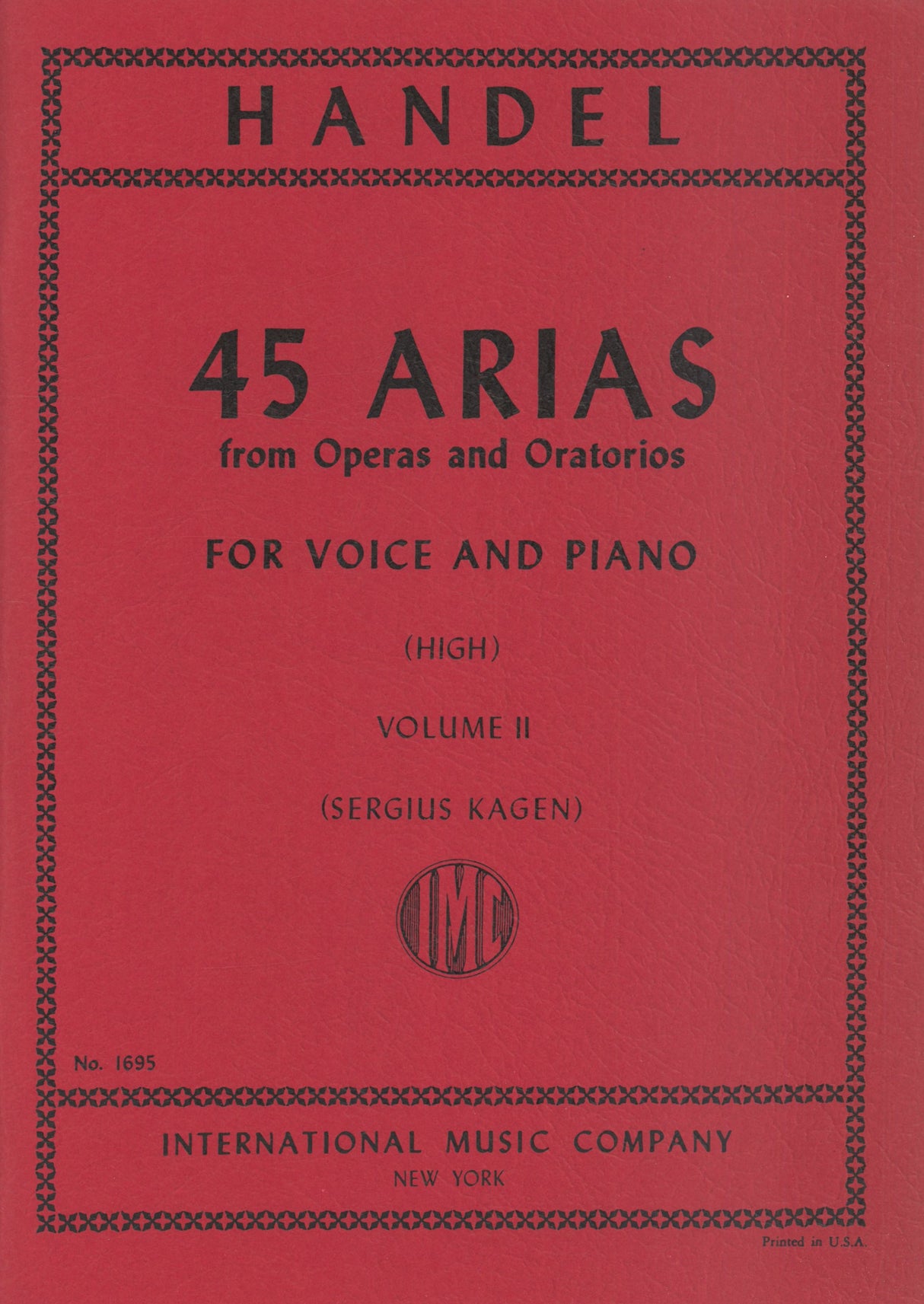 Handel: 45 Arias from Operas and Oratorios - Volume 2