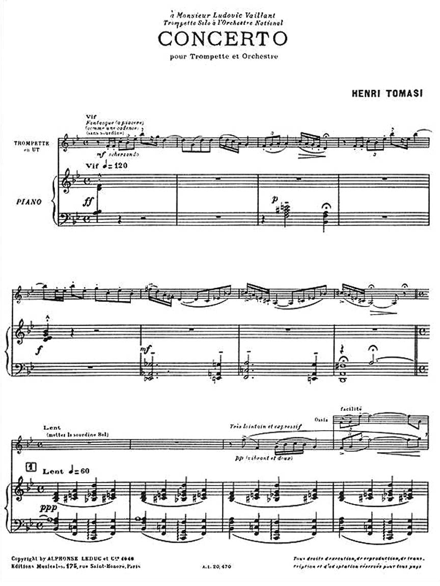 Tomasi: Trumpet Concerto