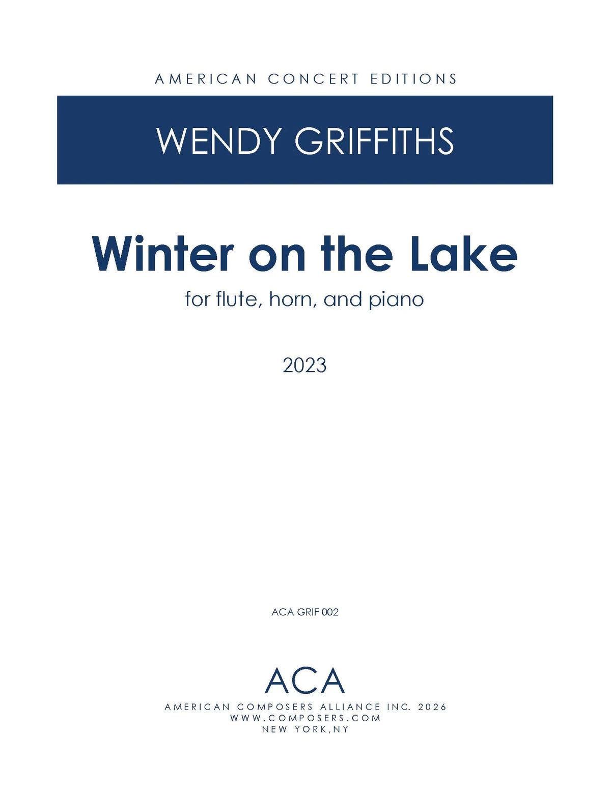 Griffiths: Winter on the Lake