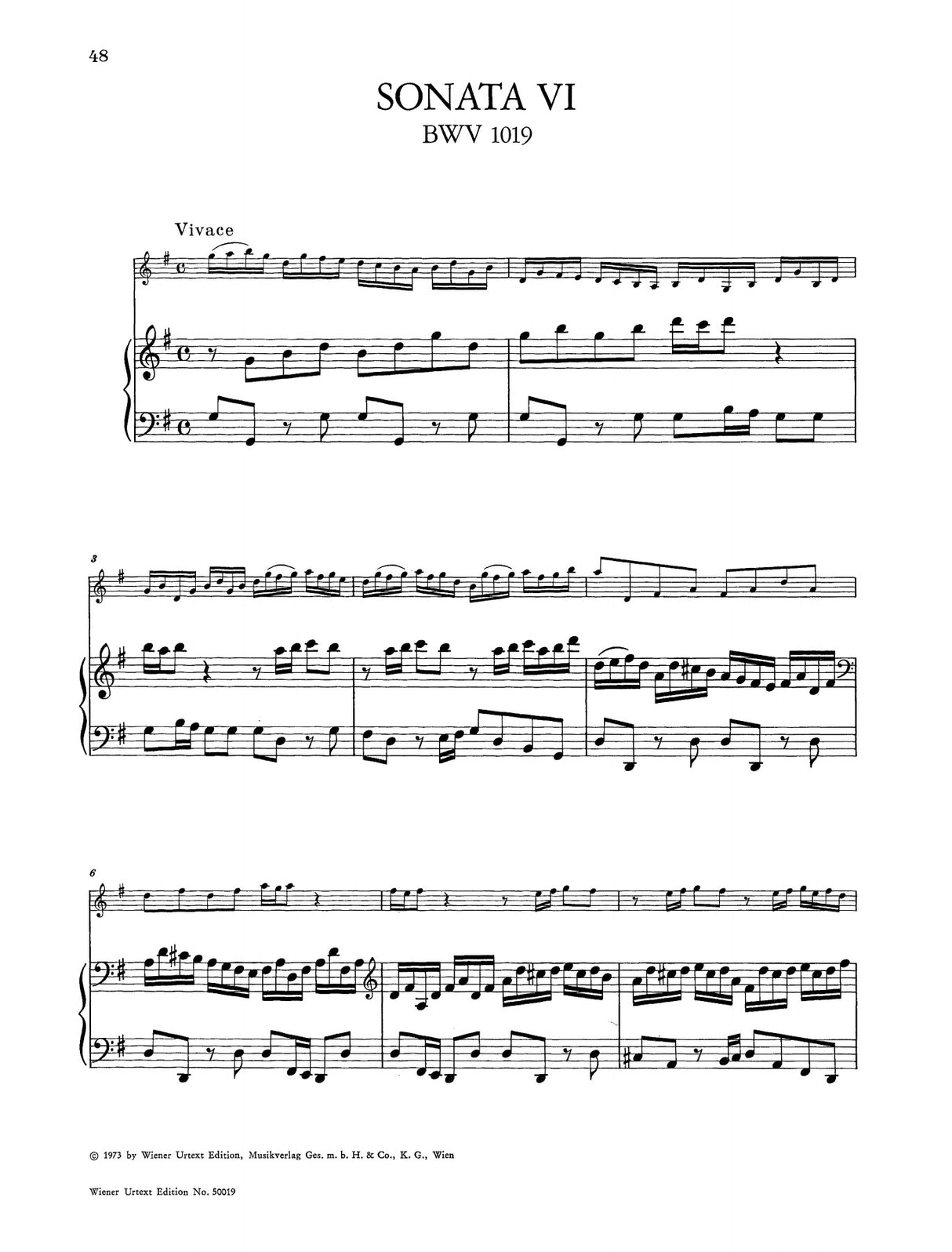 Bach: Violin Sonatas Nos. 4-6 BWV 1017-1019