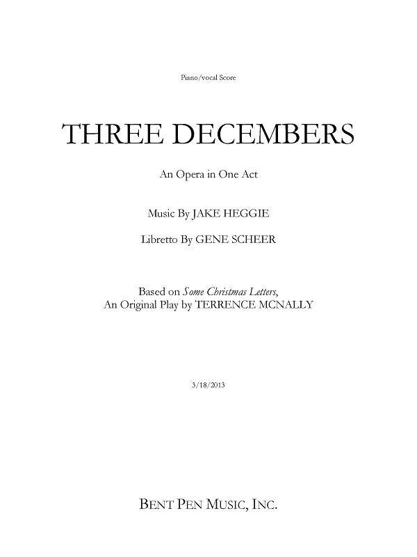 Heggie: Three Decembers