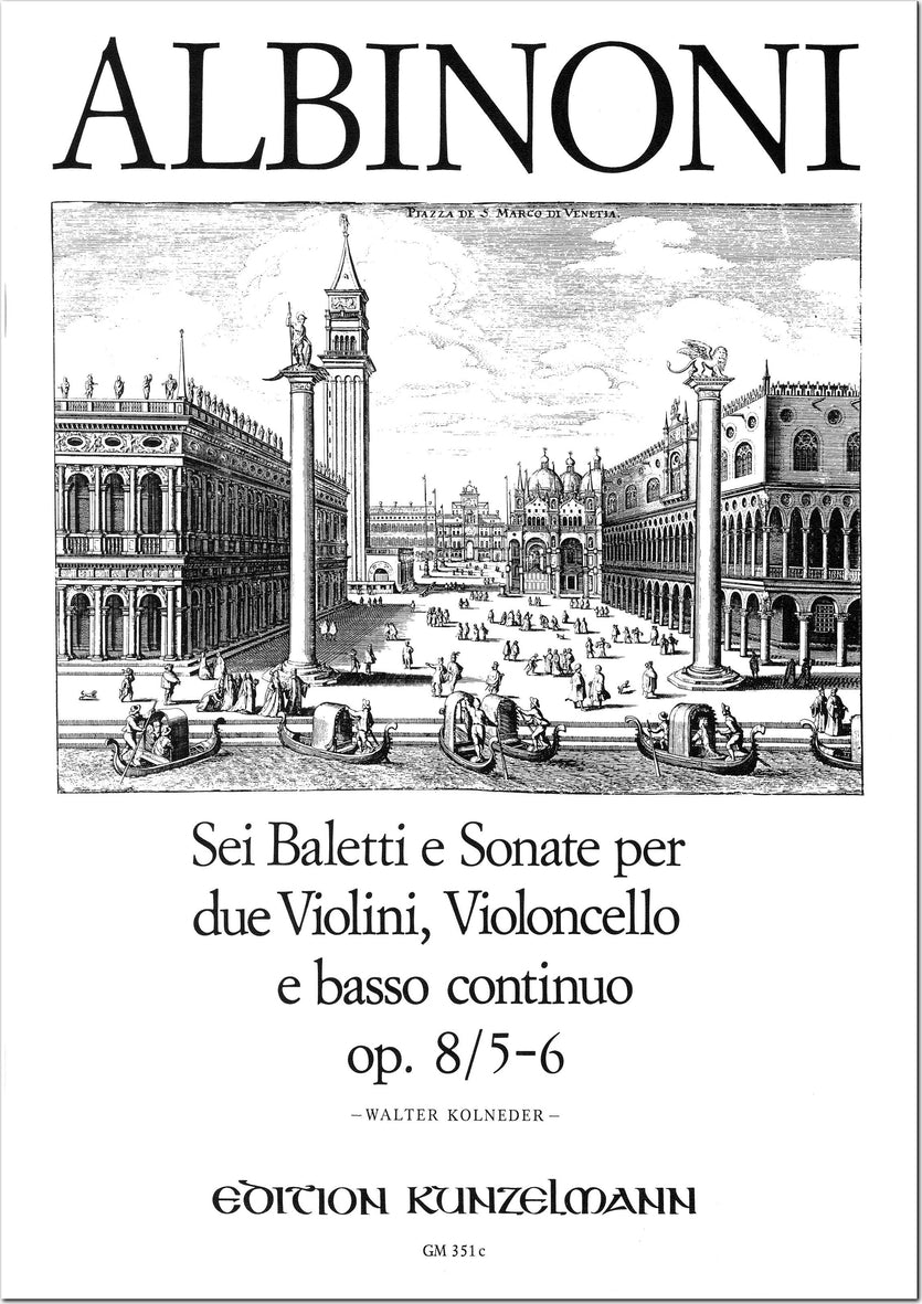 Albinoni: 2 Balletti & Sonatas, Op. 8, Nos. 5-6