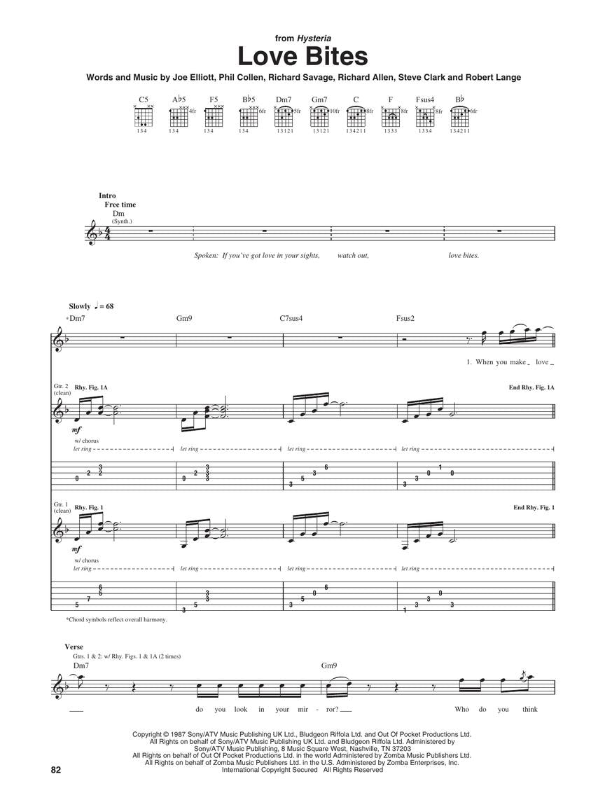 Best of Def Leppard - Guitar Recorded Versions