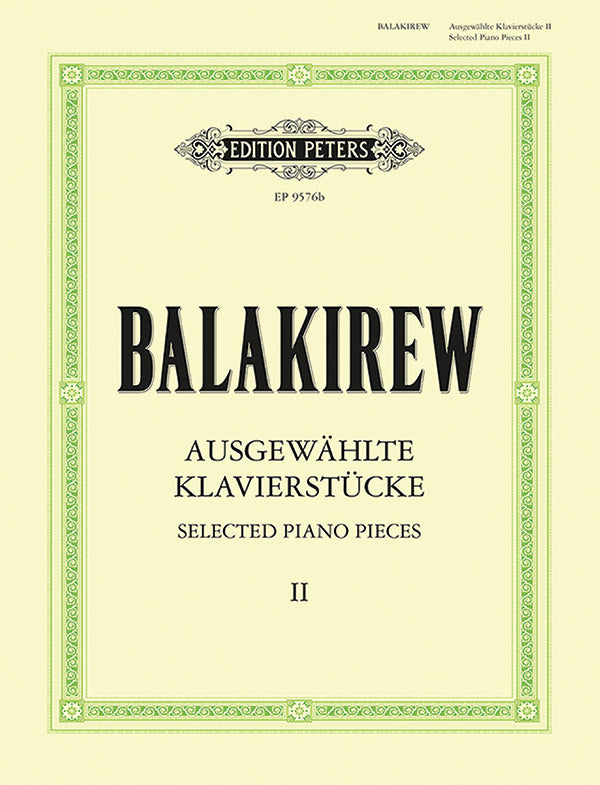 Balakirev: Selected Piano Pieces - Volume 2