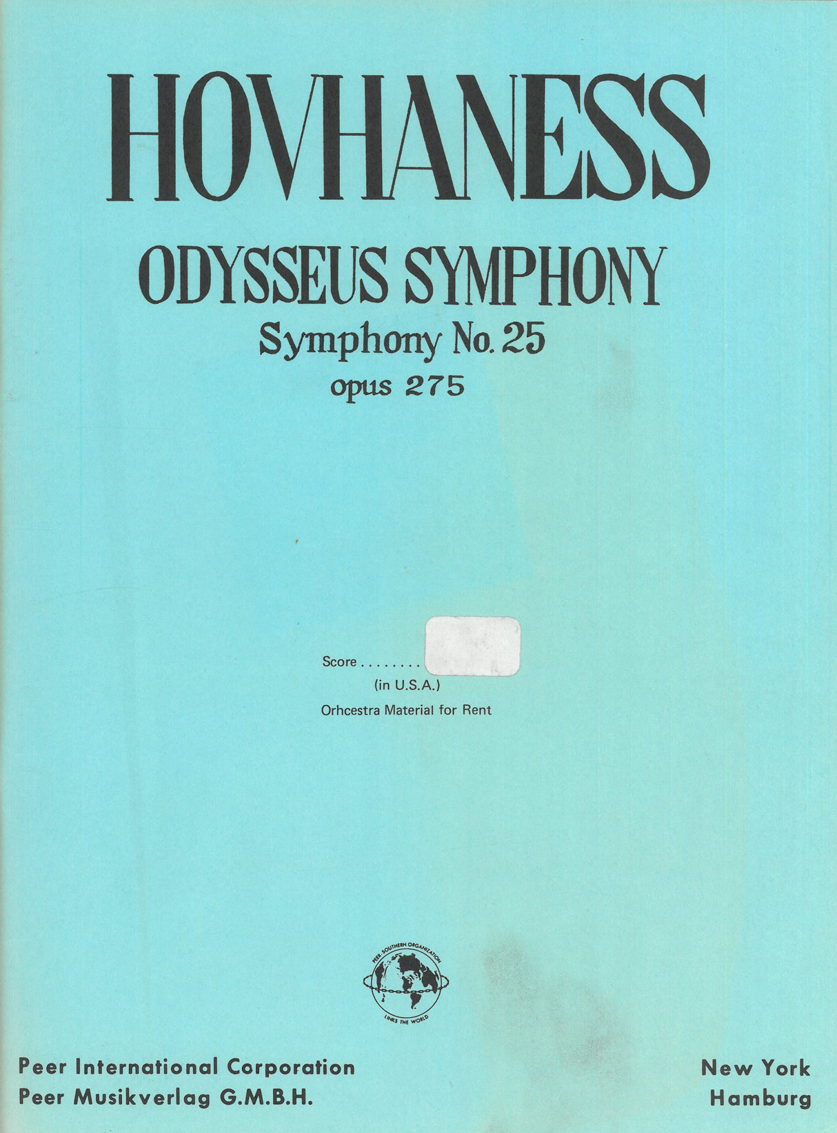 Hovhaness: Symphony No. 25 ("Odysseus")