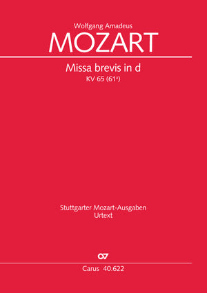 Mozart: Missa brevis in D Minor, K. 65 (61a)