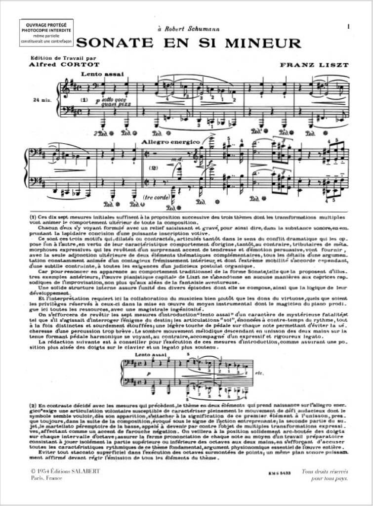 Liszt: Piano Sonata in B Minor