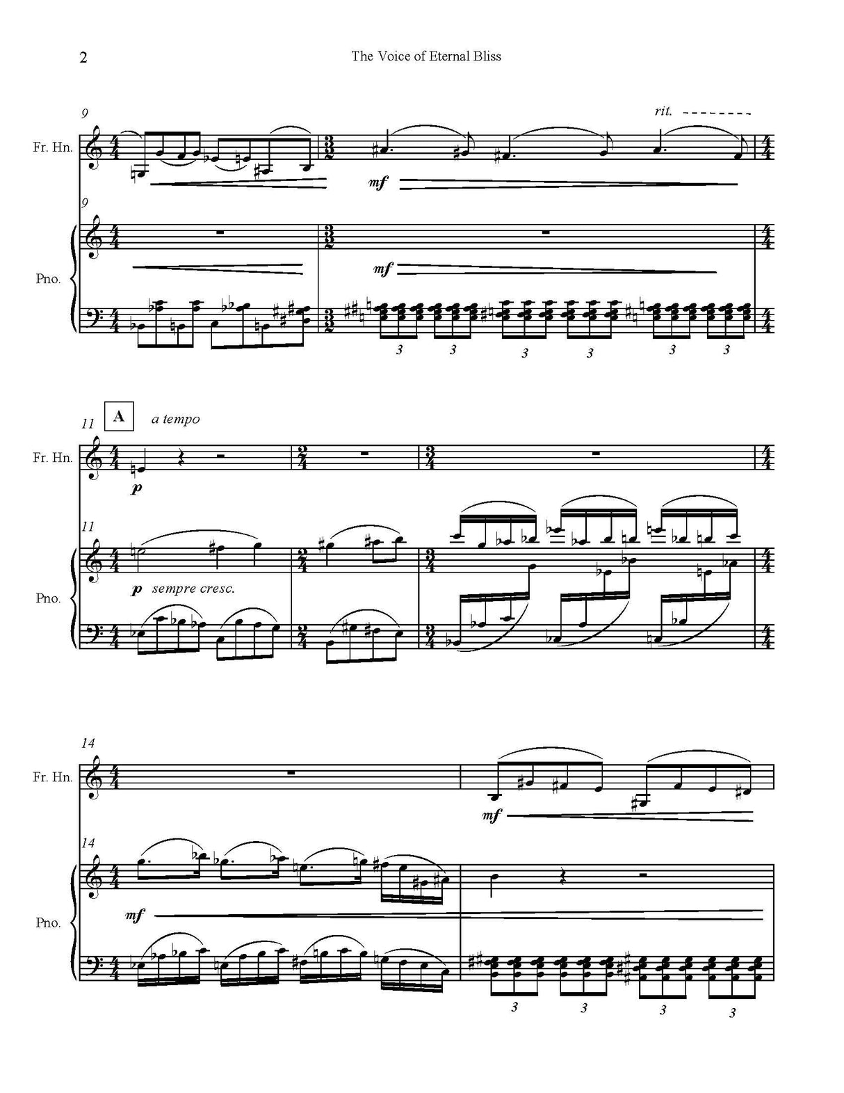 Richardson: Voice of Eternal Bliss (Version for French Horn & Piano)