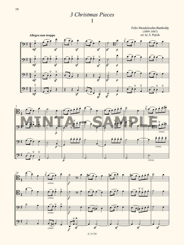 Chamber Music for Cellos - Volume 12 (4 Cellos)