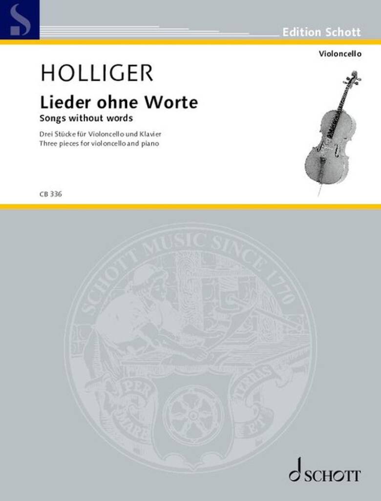 Holliger: 3 Songs without words (arr. for cello & piano)