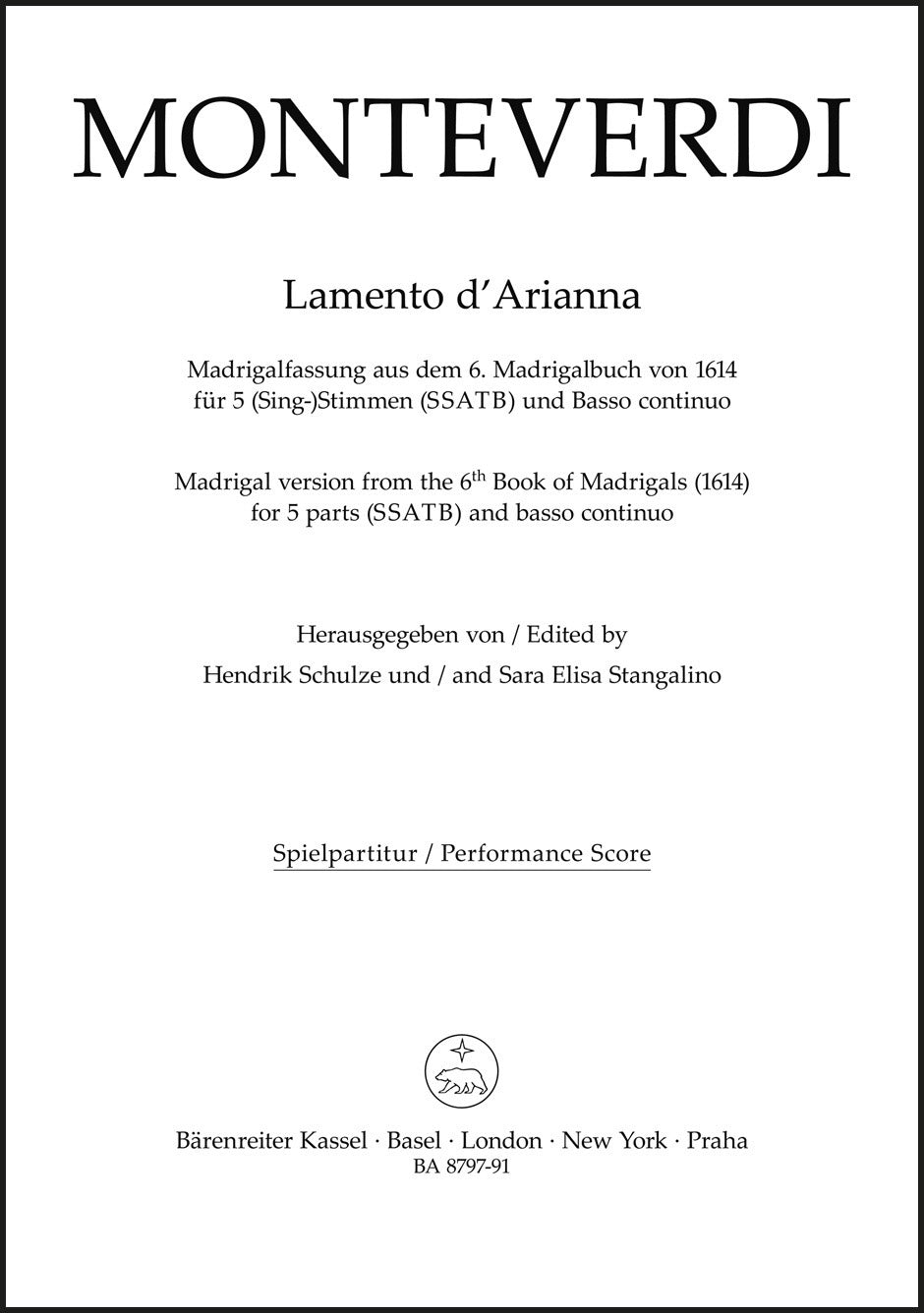 Monteverdi: Lamento d'Arianna