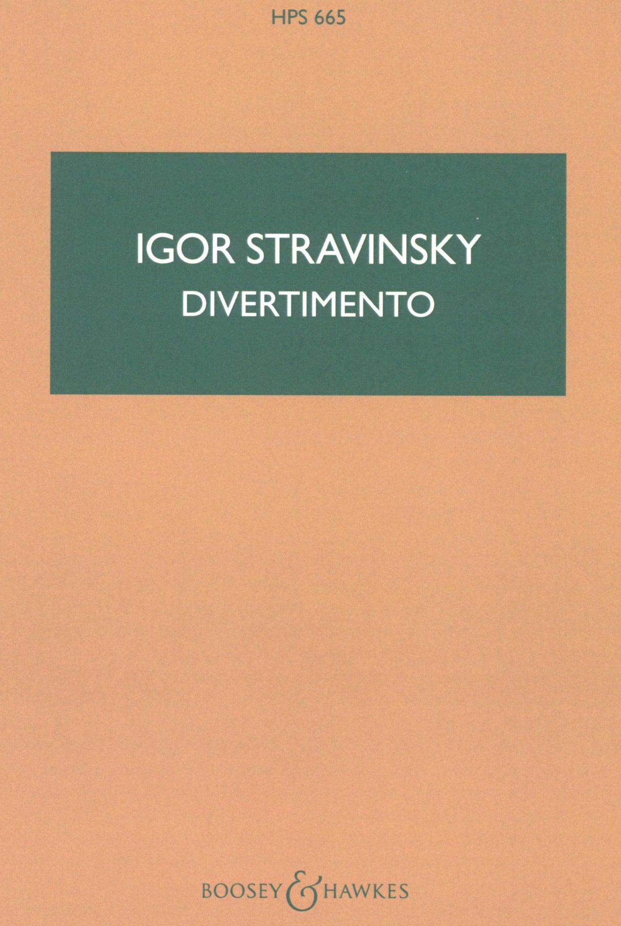 Stravinsky: Divertimento