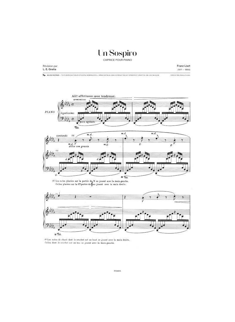 Liszt: Un sospiro, S. 144, No. 3