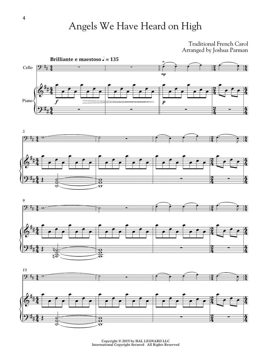 Favorite Christmas Carols for Classical Players - Cello