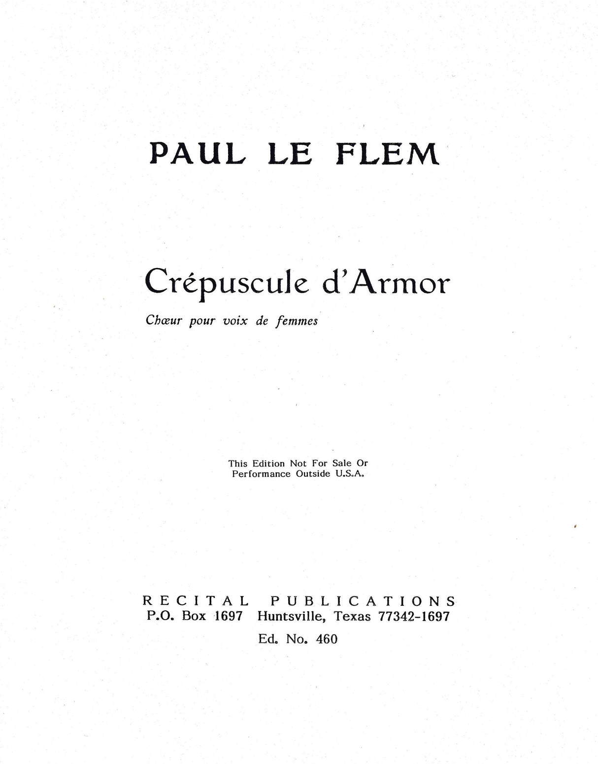 Le Flem: Crépuscule d'Armor