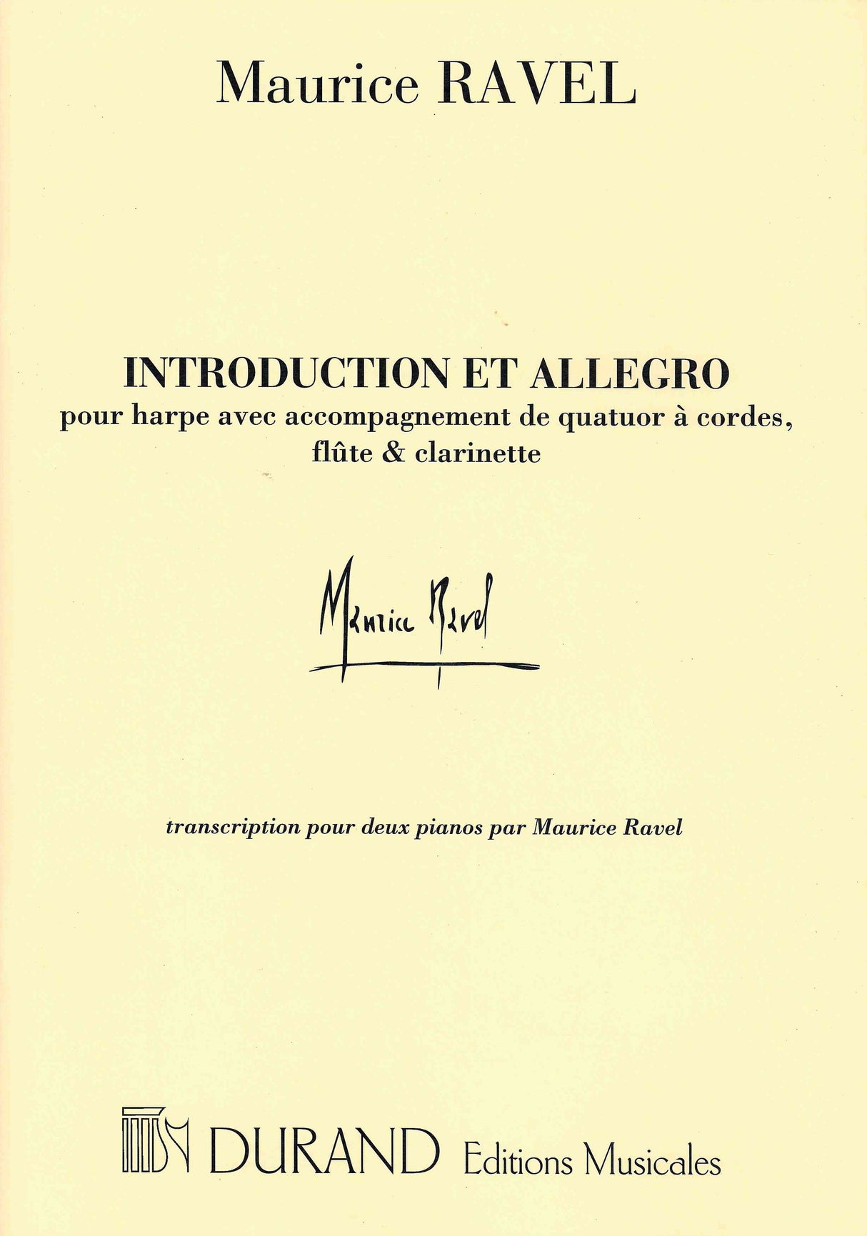 Ravel: Introduction et Allegro (arr. for 2 pianos)