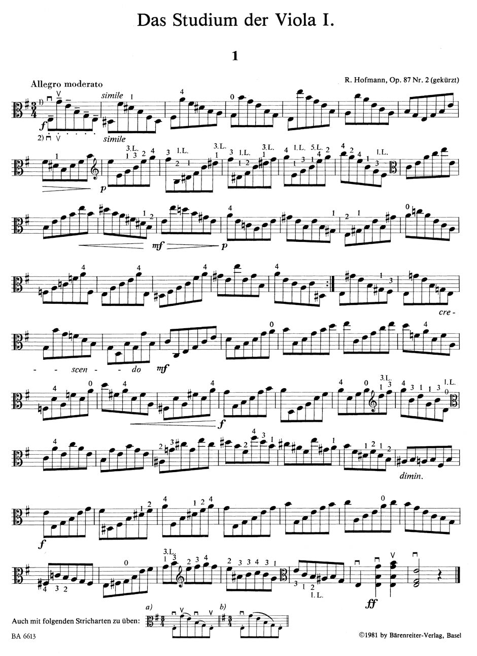 The Study of the Viola - Book 1