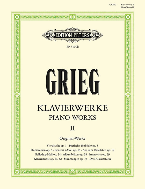 Grieg: Piano Works - Volume 2: Original Works