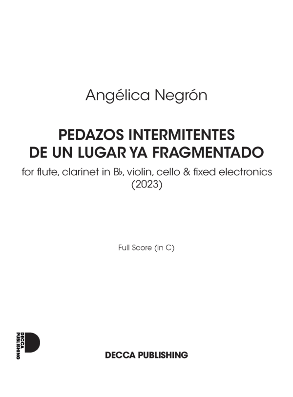 Negrón: Pedazos intermitentes de un lugar ya fragmentado