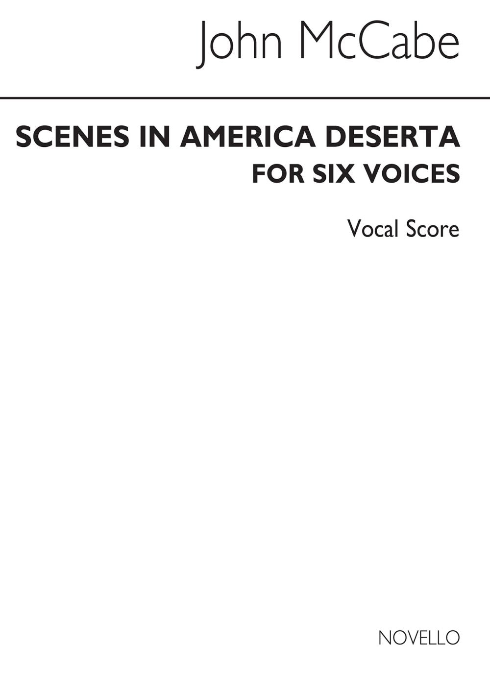 McCabe: Scenes in America Deserta (Version for Male Voices)