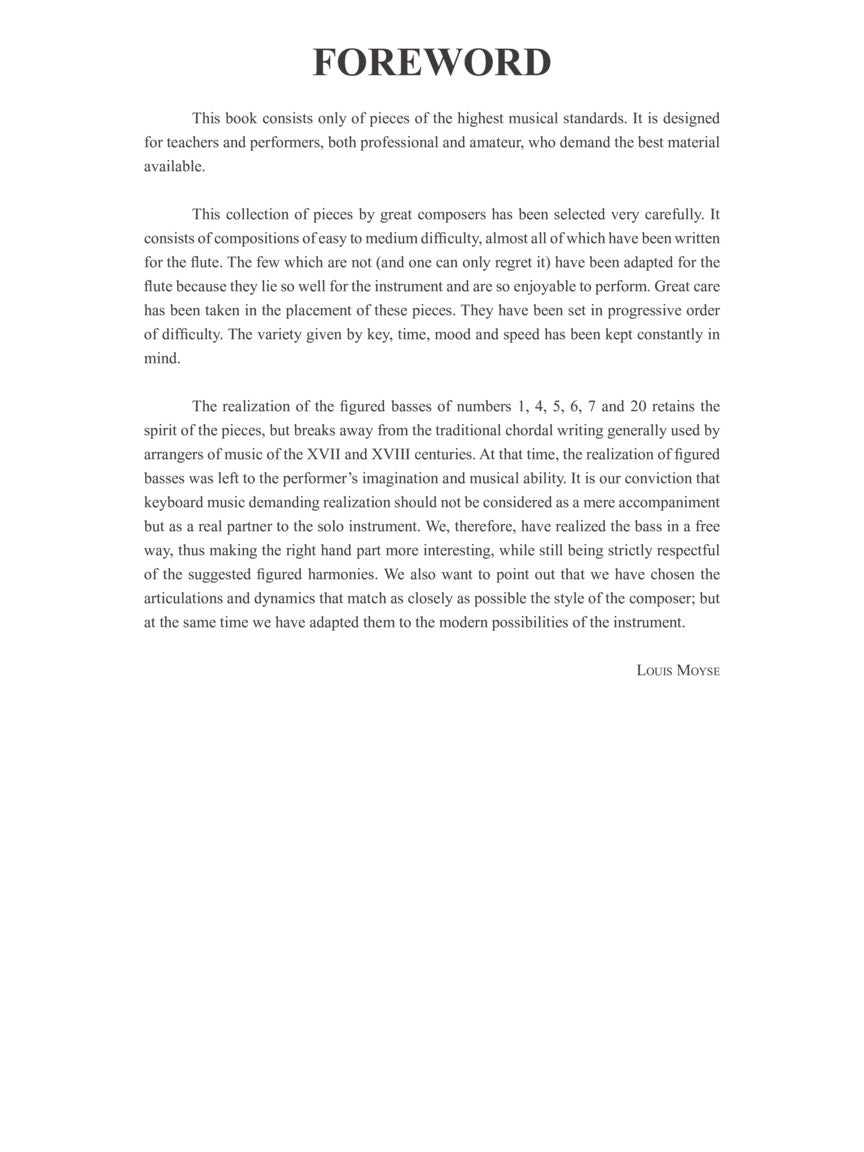 Solos for the Flute Player