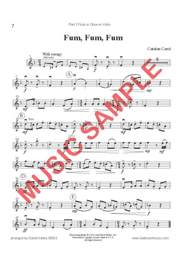 Music for Three Treble Instruments - Christmas Collection No. 3