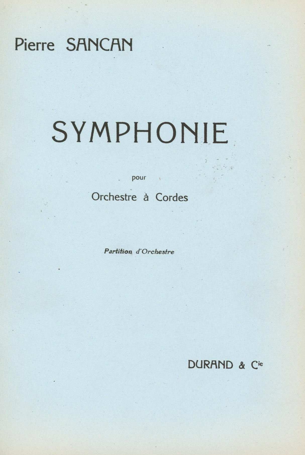 Sancan: Symphony for Strings