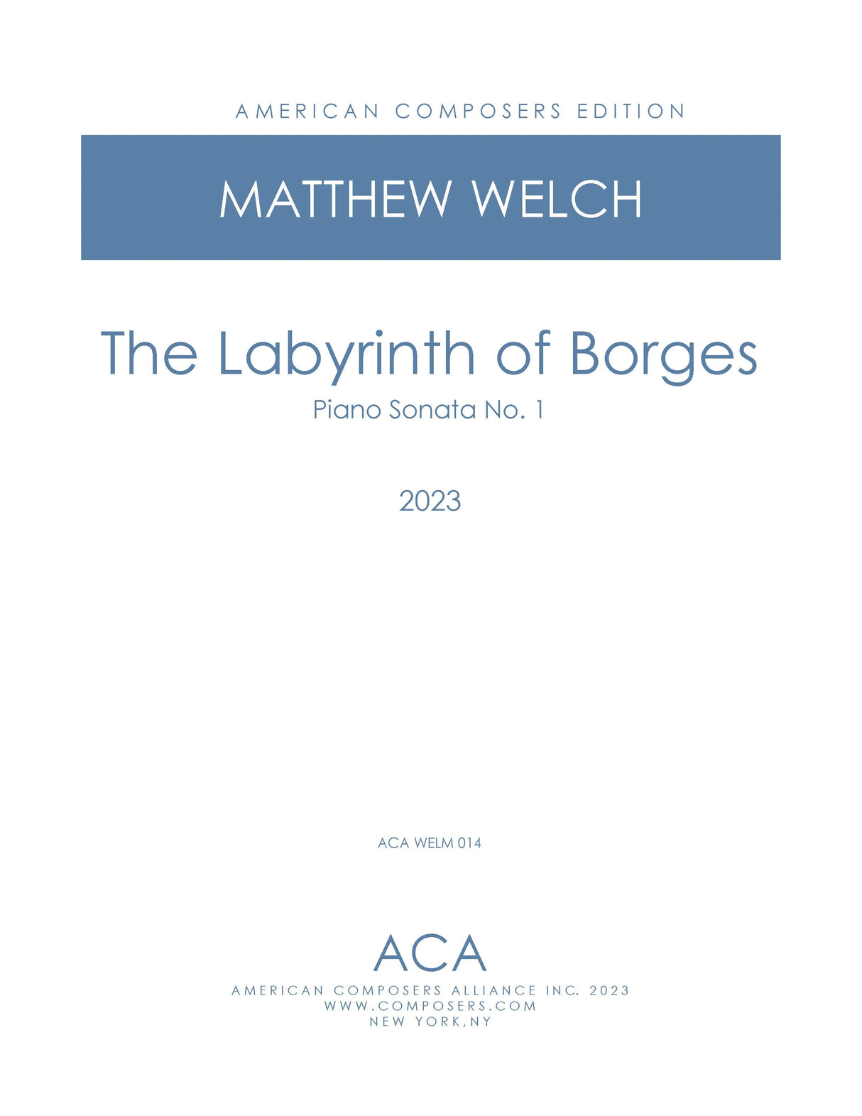 Welch: The Labyrinth of Borges