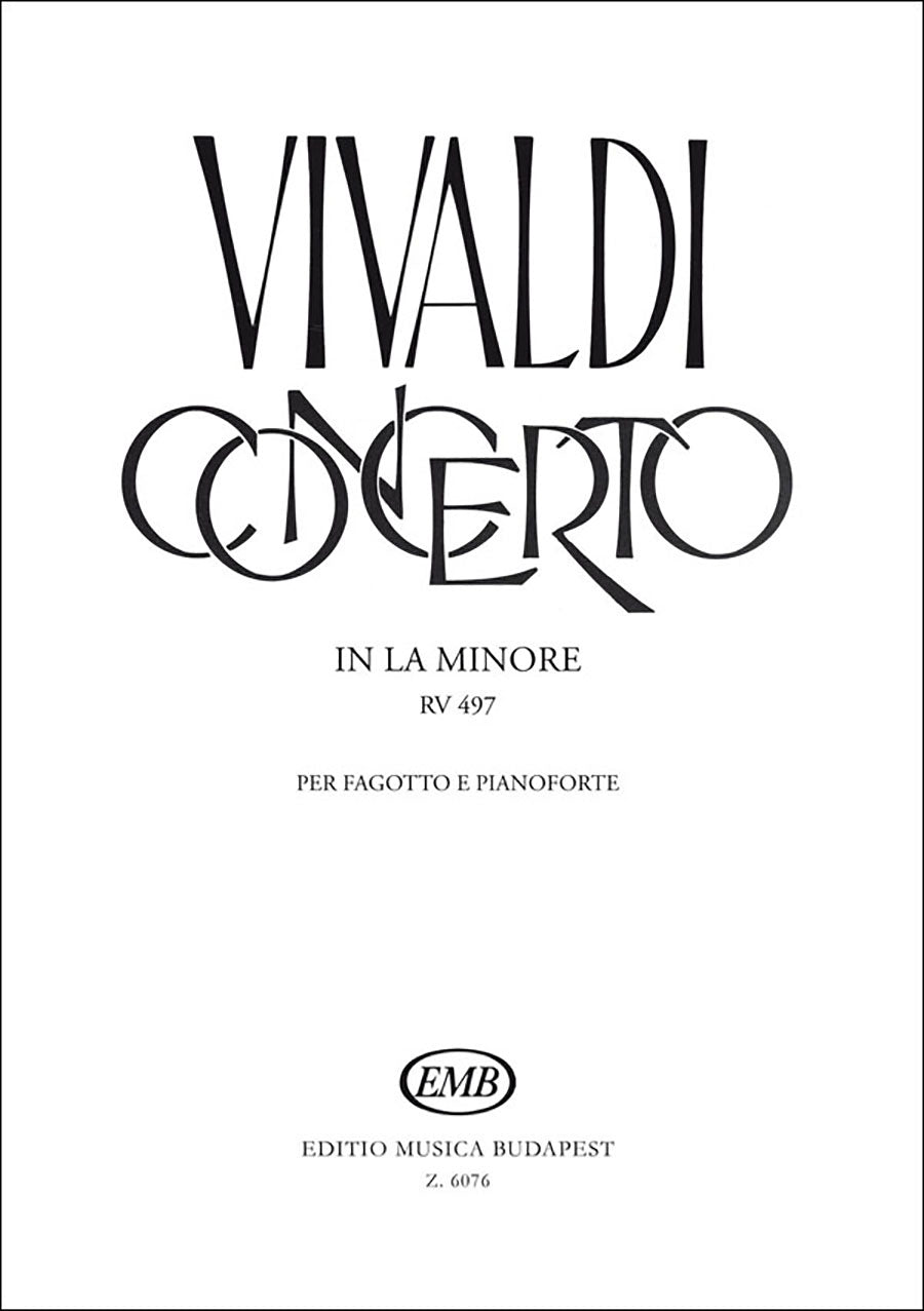 Vivaldi: Basoon Concerto in A Minor, RV 497