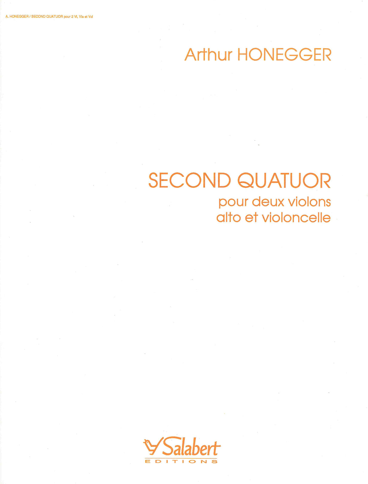 Honegger: String Quartet No. 2