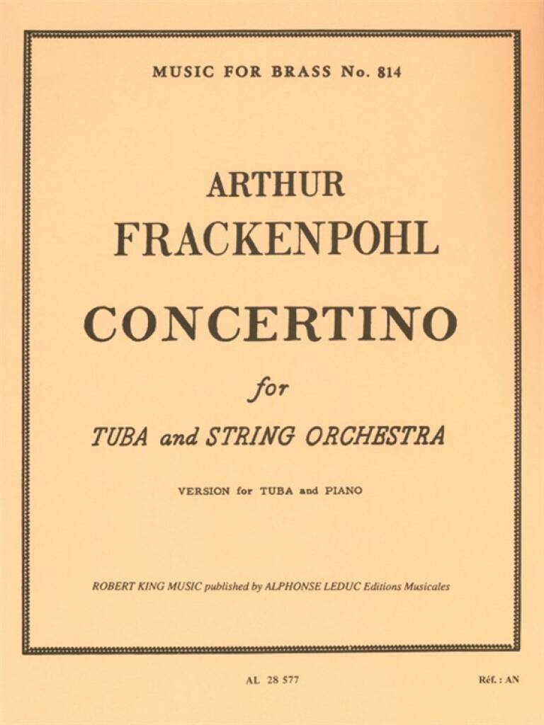 Frackenpohl: Concertino for Tuba & String Orchestra