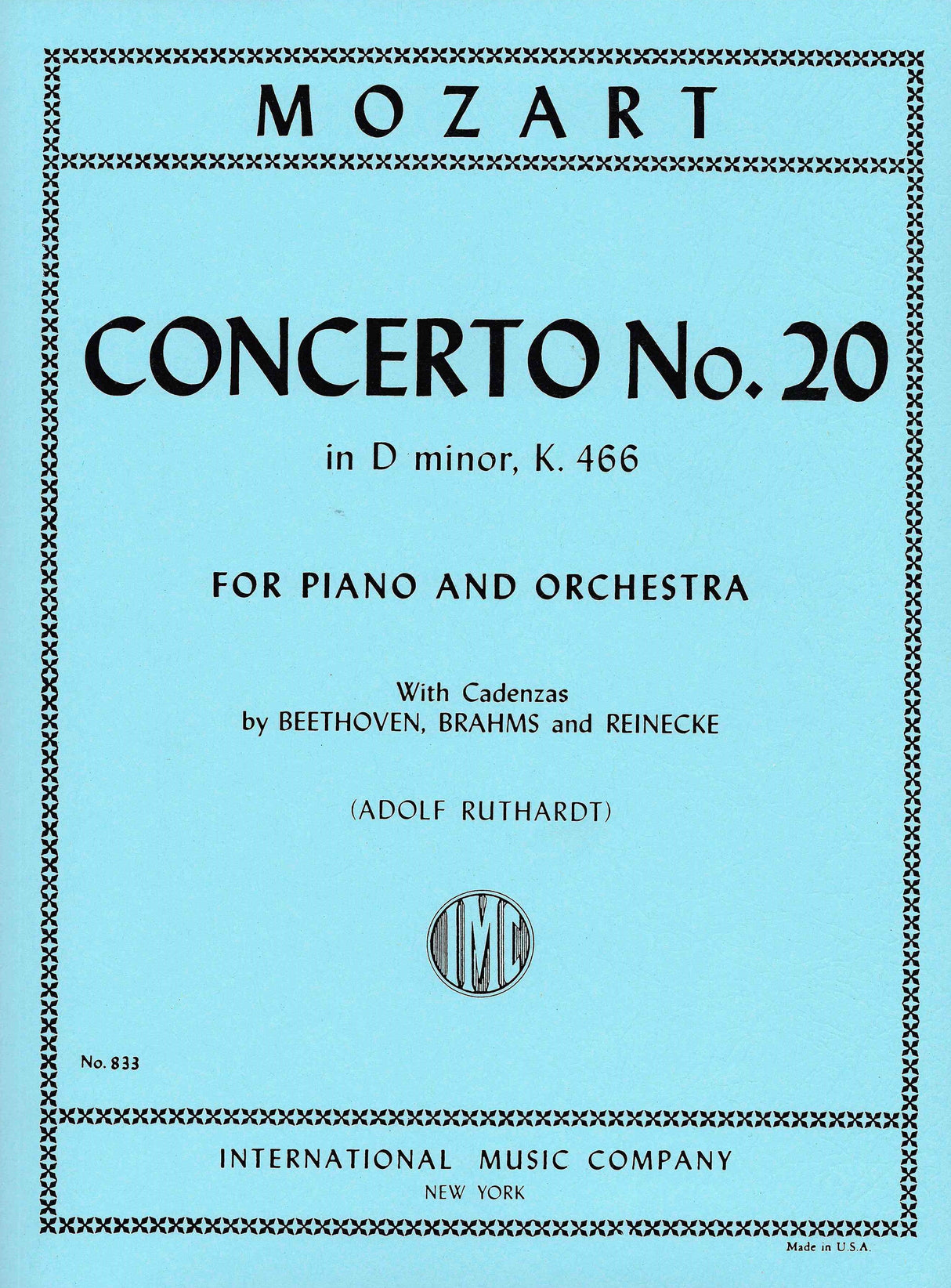 Mozart: Piano Concerto No. 20 in D Minor, K. 466