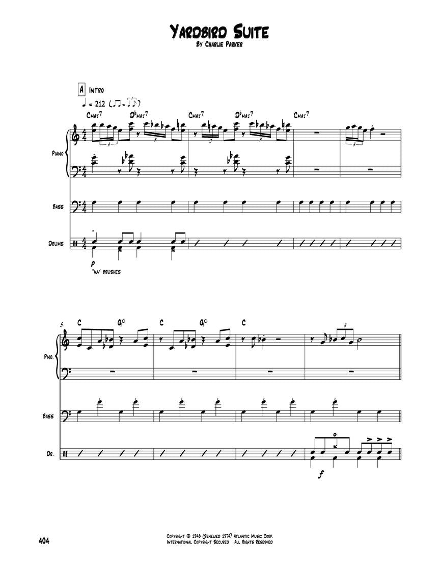 Charlie Parker: The Complete Scores