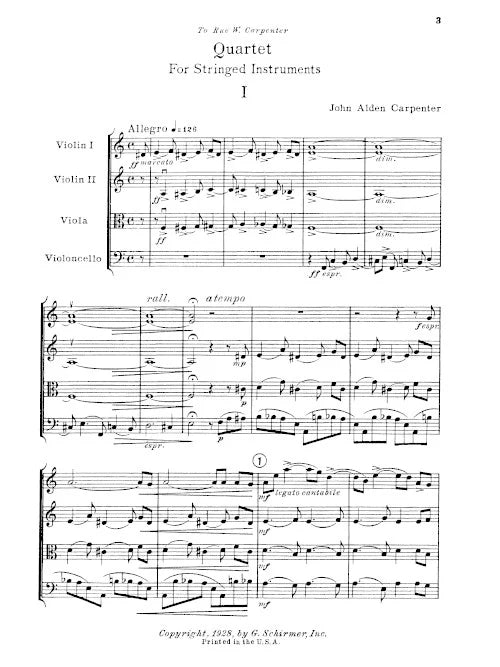 Carpenter: String Quartet