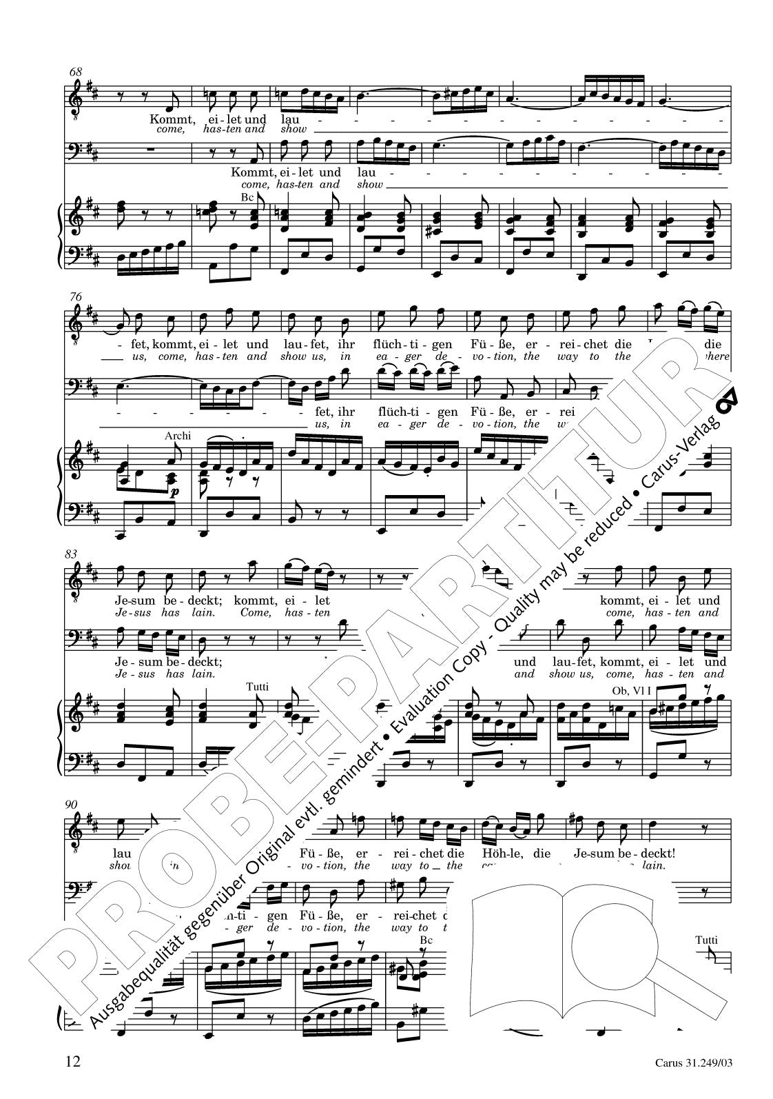 Bach: Easter Oratorio, BWV 249