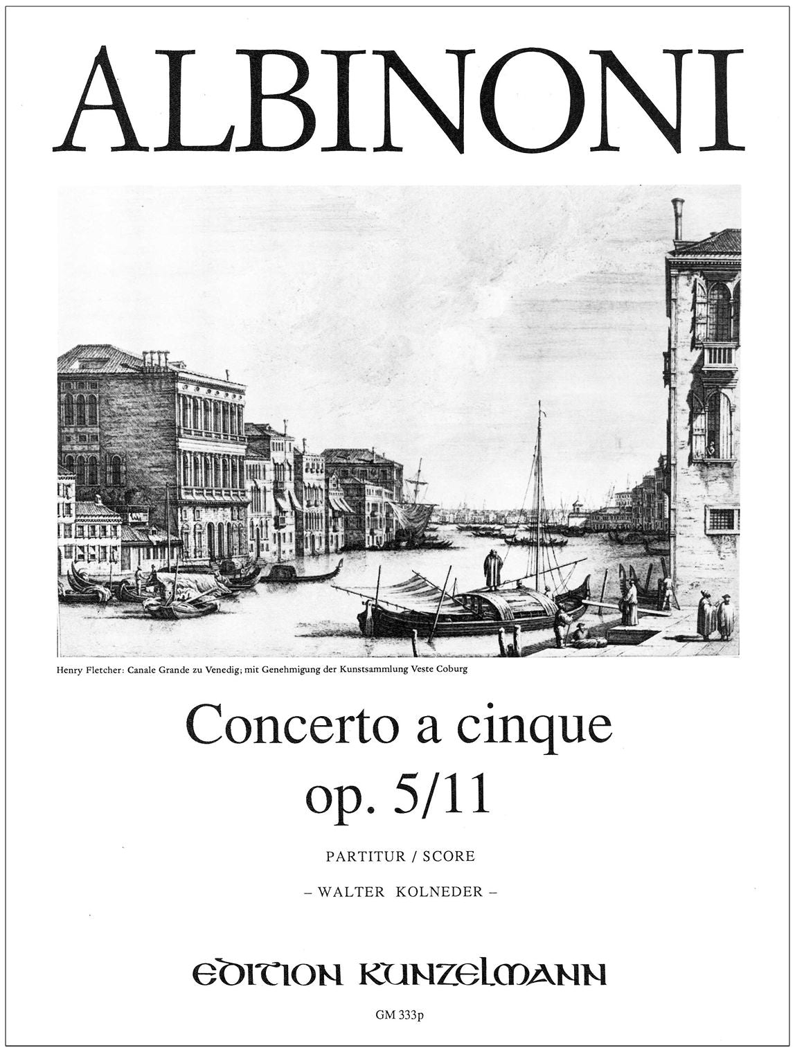 Albinoni: Concerto a cinque in G Minor, Op. 5, No. 11