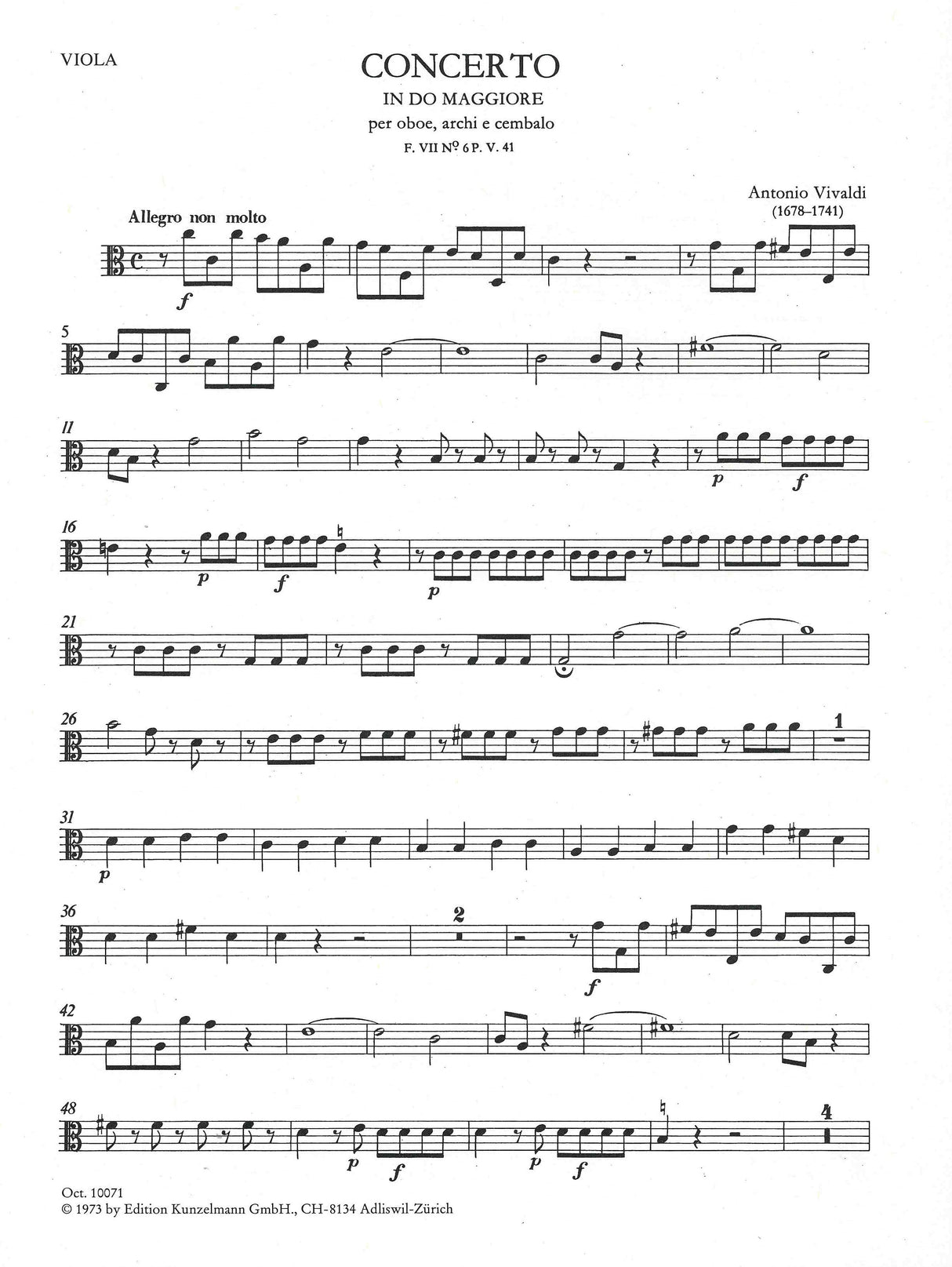 Vivaldi: Oboe Concerto in C Major, RV 447