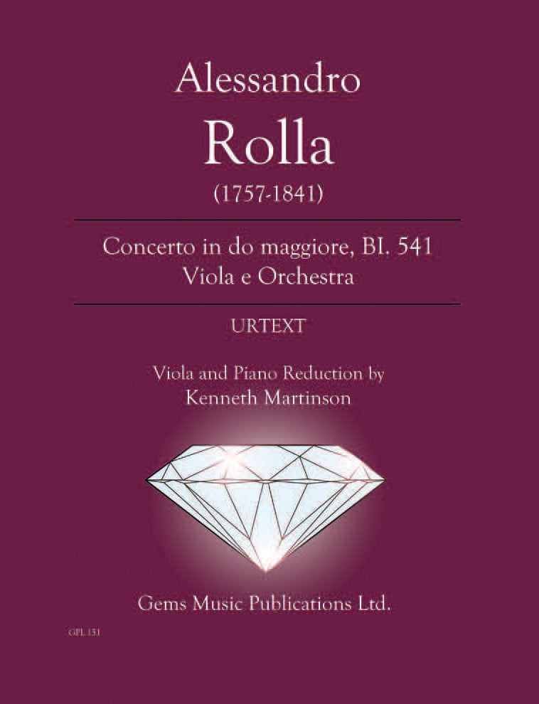 Rolla: Viola Concerto in C Major, BI. 541