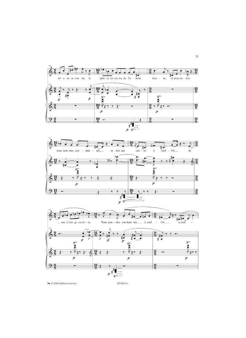 Lejet: 3 Poèmes d'après César Vallejo