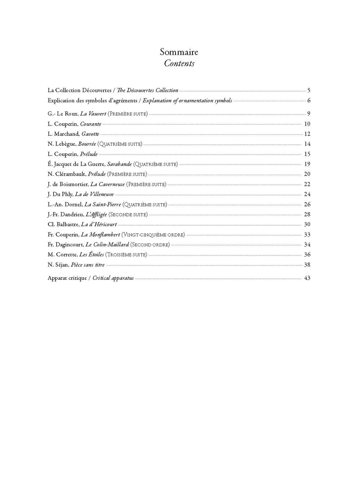 Anthology of French Baroque Music - Harpsichord - Volume 2