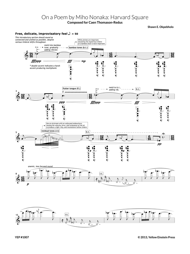 Okpebholo: On a Poem by Miho Nonaka: Harvard Square