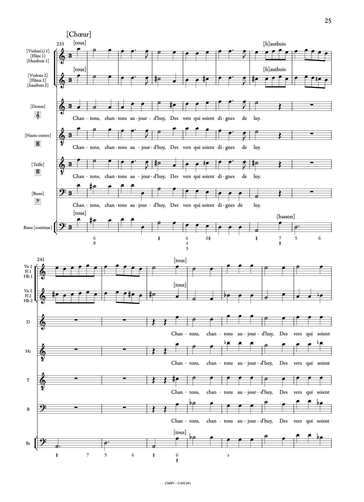 Delalande: Concert d'Esculape