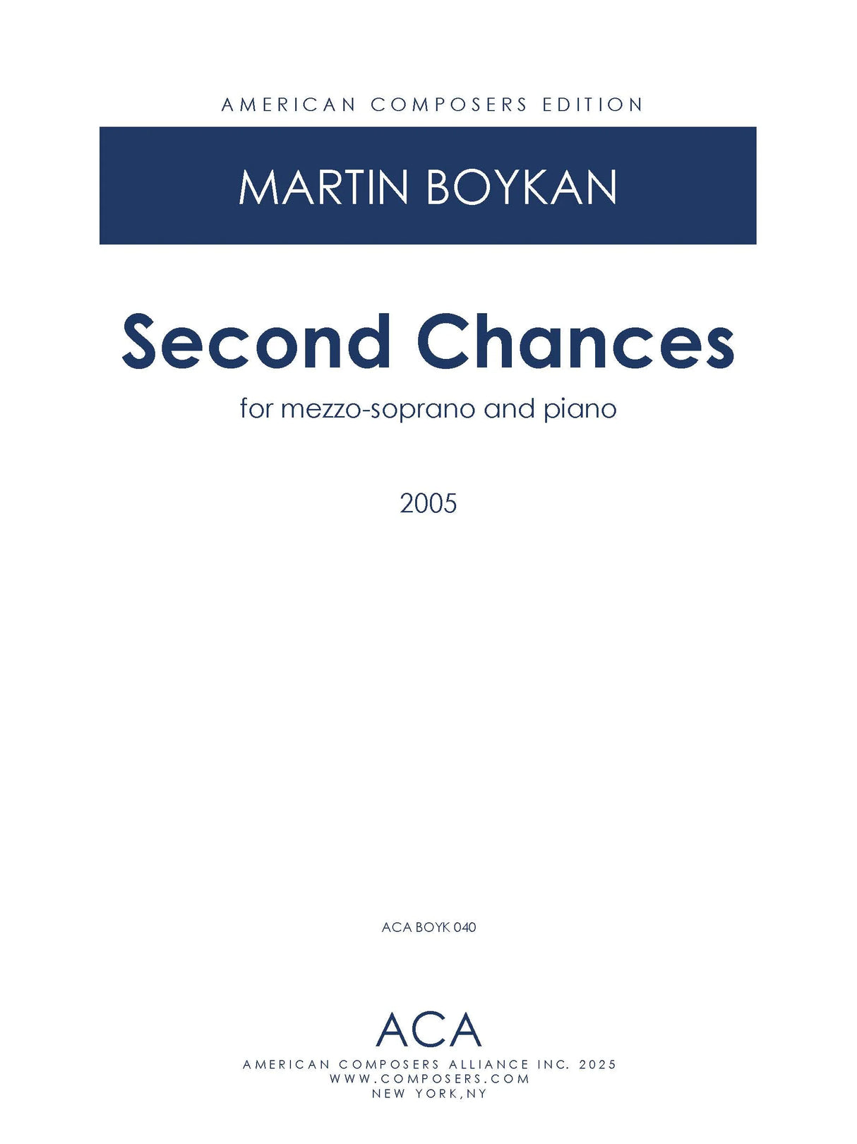 Boykan: Second Chances