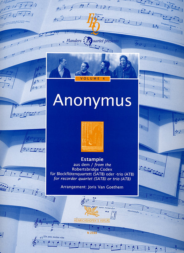 Anonymous: Estampie from 'Robertsbridge Codex' (arr. for recorder quartet)